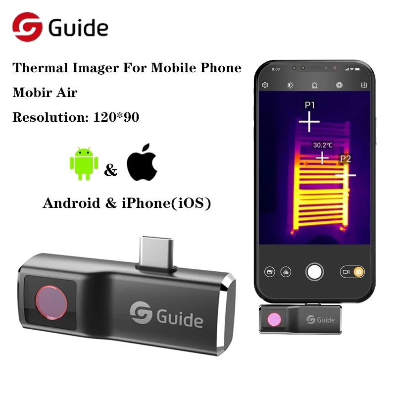Infiray P2 Pro Macro Lens - ガイド Mobir 空気熱画像カメラ iPhone & Android