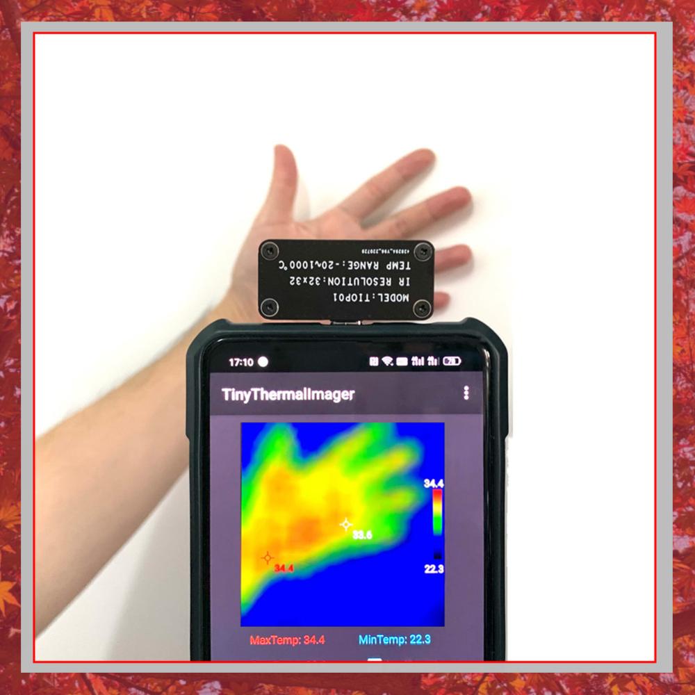 Tiop01 Thermal Camera - TIOP01 32x32 サーマルイメージャー ナイトビジョン赤外線イメージングカメラ 温度測定 Android