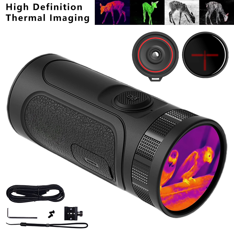Guide Sensmart Thermal Monocular - ガイド TE211M/TE211/TE411 単眼ハンドヘルド赤外線望遠鏡 屋外用熱画像温度計 ナイトビジョン機能付き