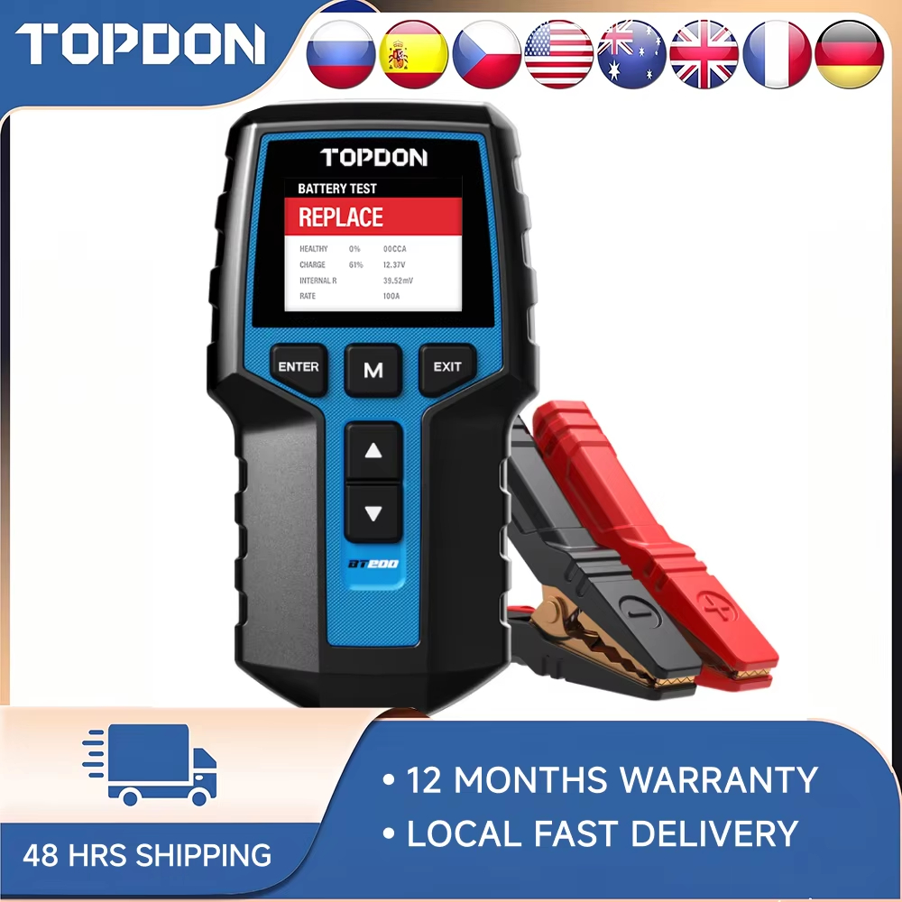 TOPDON BT200 デジタルバッテリーアナライザー 1 - Topdon Tc001 Thermal Camera のレビューと価格