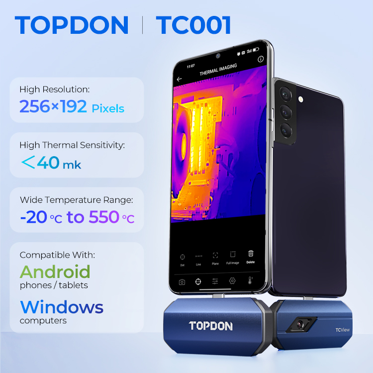 TOPDONメーカーODM OEM TC001サーモグラフィ - Topdon Tc001 Thermal Camera のレビューと価格