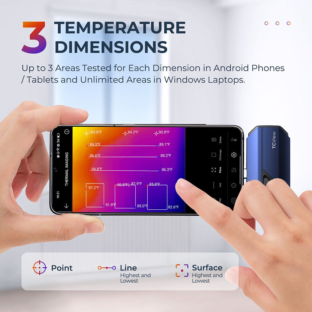 Topdon-サーマルカメラc001,画像256x192,高 - Thermal Imaging Camera 256X192 のレビューと価格
