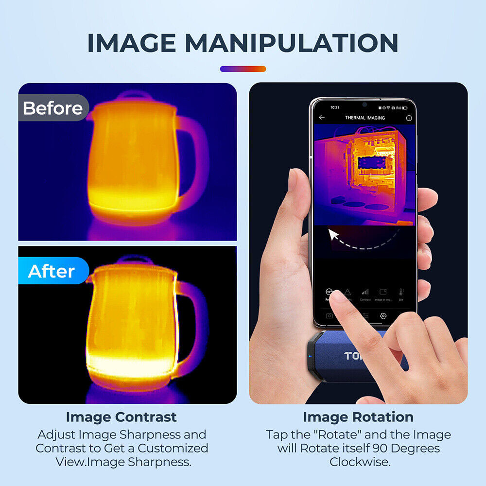 Topdon-サーマルカメラc001,画像256x192,高 - Thermal Imaging Camera 256X192 のレビューと価格