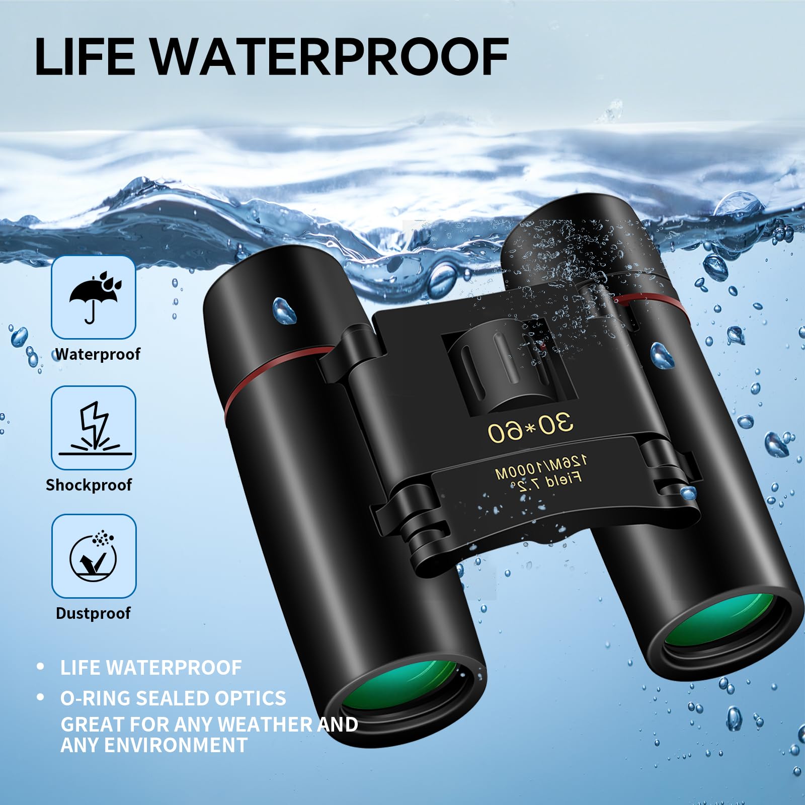 大人用30x60双眼鏡 小型コンパクト双眼鏡 大人と子供に適 - Hunting Thermal Imaging Scope のレビューと価格