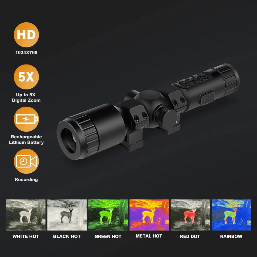 2x-5x TGS300 1024x768 2-5倍多言語対 - Thermal Scope Night Vision Monocular のレビューと価格