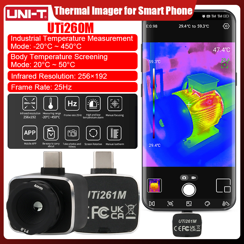 UNI-T UTi261M サーマルカメラ 256x192  - Thermal Imaging Camera 256X192 のレビューと価格