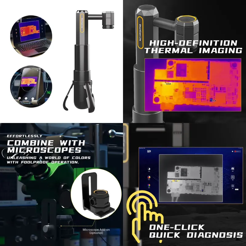 LANGCHI第4世代ショートカムライト折りたたみ式急速熱画 - Shortcam Thermal Imaging Pcb のレビューと価格