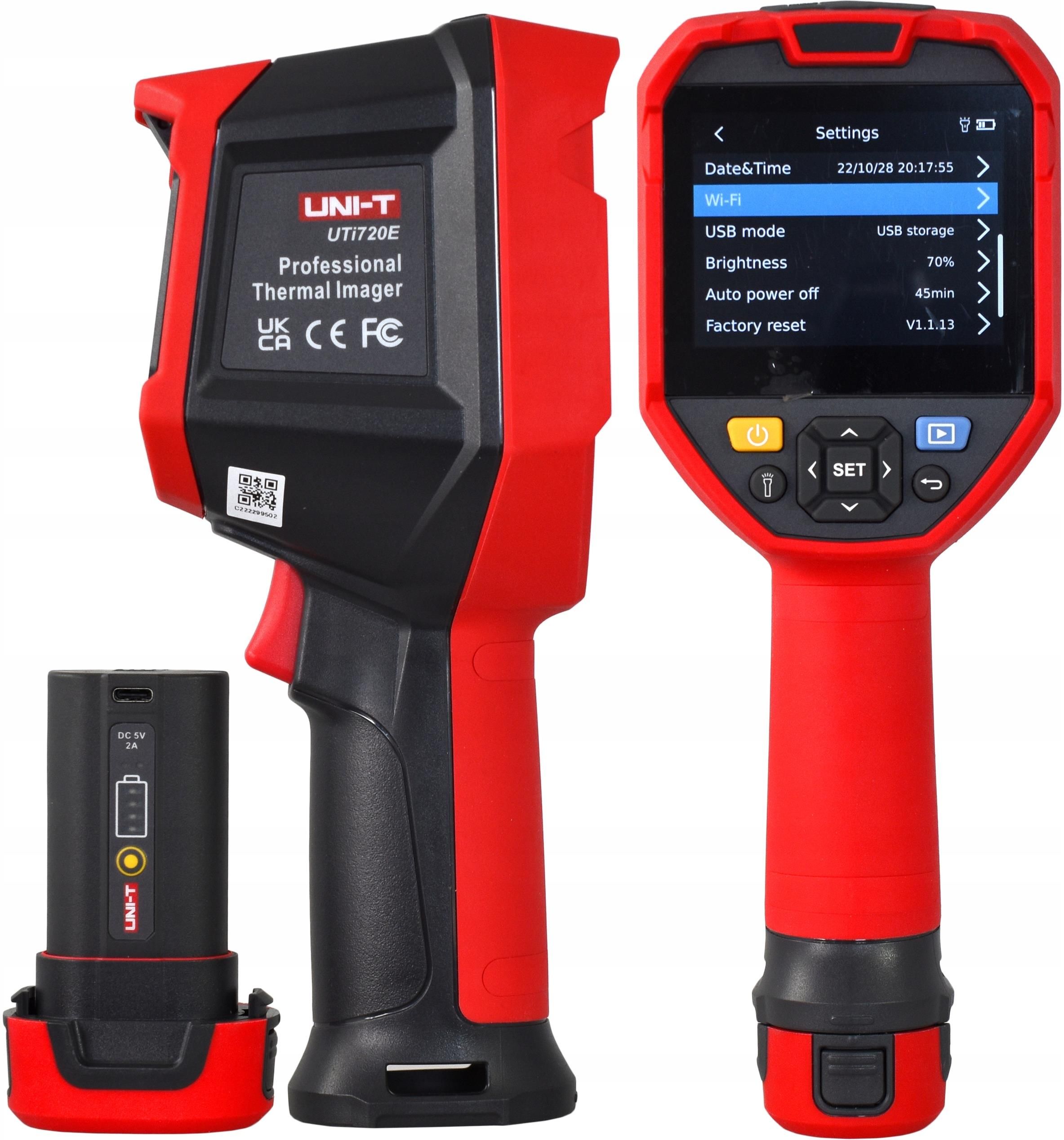 UNI-T UTi720E Wi-Fi対応サーマルカメラ、2 - Thermal Imaging Camera 256X192 のレビューと価格