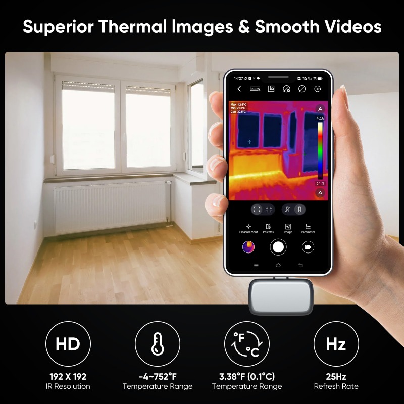 GW192A 熱画像カメラ 192X192 エレクトロニクス - Nf 521 Thermal Imaging Camera のレビューと価格