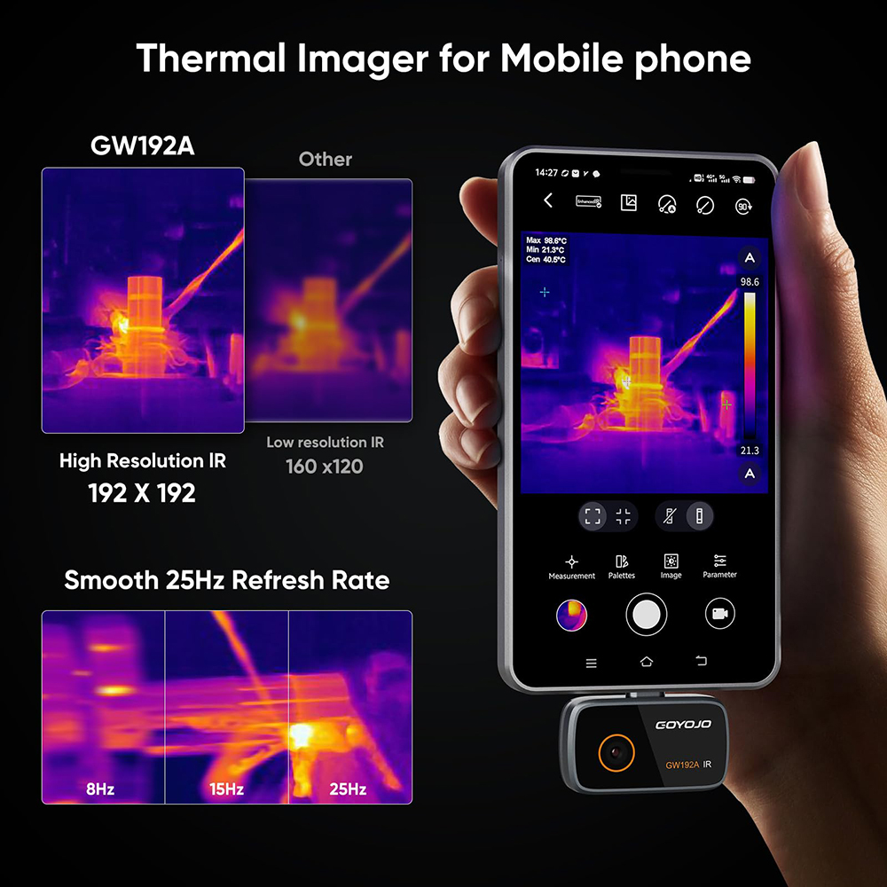 GW192A 熱画像カメラ 192X192 エレクトロニクス - Nf 521 Thermal Imaging Camera のレビューと価格