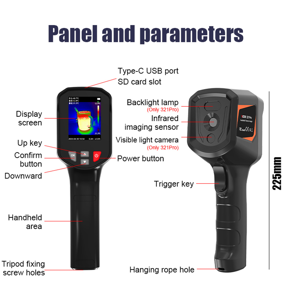 Victor 321 ハンドヘルド赤外線サーマルイメージャー - Nf 521 Thermal Imaging Camera のレビューと価格