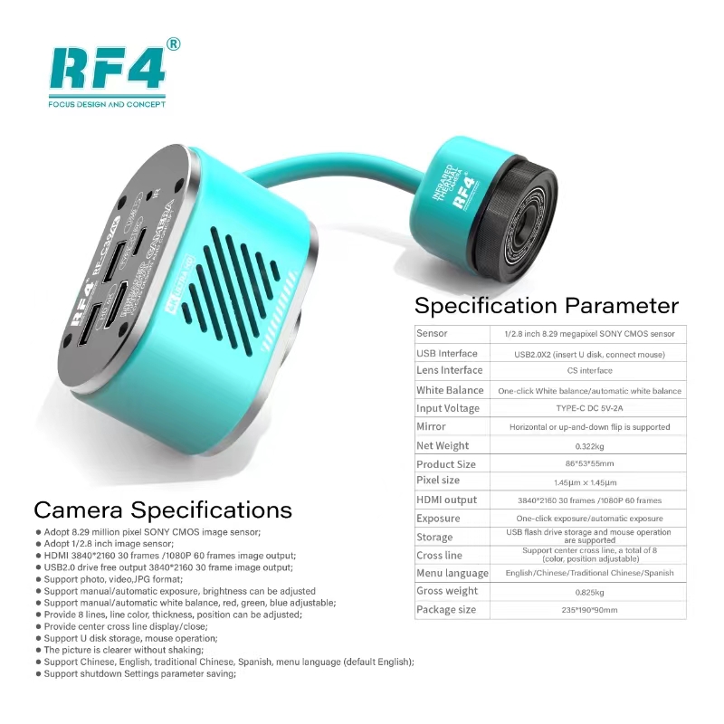 RF4 HD 4K デュアルスペクトルサーマルカメラ短絡テス - Pcb Short Circuit Thermal Diagnostics のレビューと価格